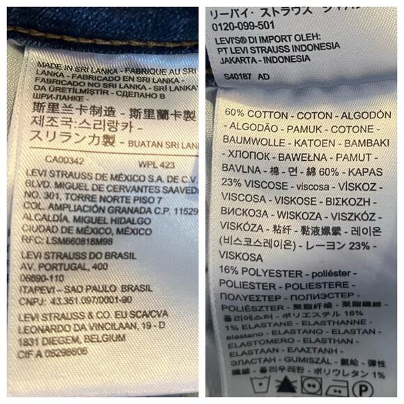 Levi’s 721 High Rise Skinny Ankle Jeans Stretch Dark Wash Women's Size 28x30 - Picture 6 of 7